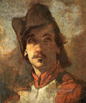  French Canvas - French Volunteer study for the Enrollment figure painter Thomas Couture